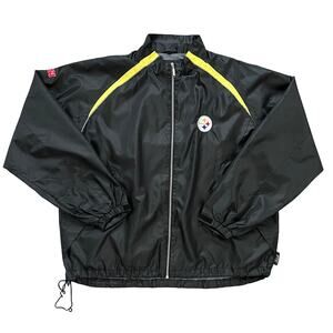 Dunbrooke Pittsburgh Steelers Mens Packable NFL Fan Windbreaker Jacket Size XXL